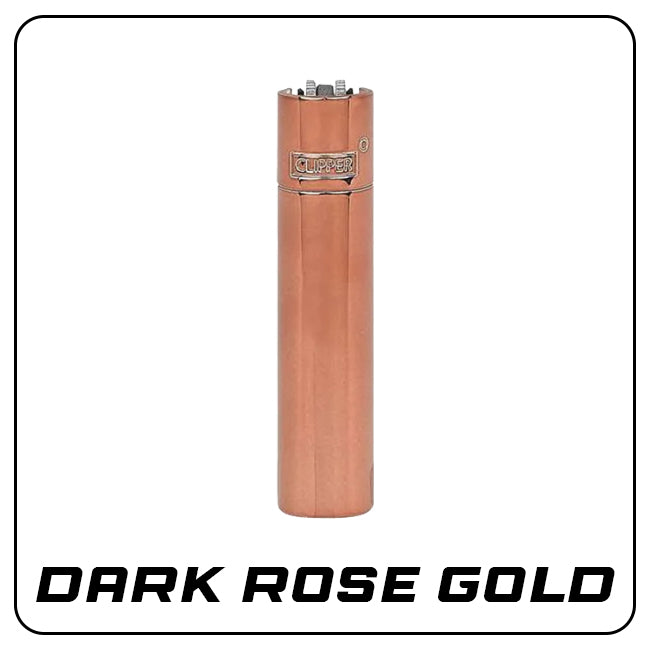 Clipper Metall Feuerzeug: Dark Rose Gold inkl. Geschenkbox
