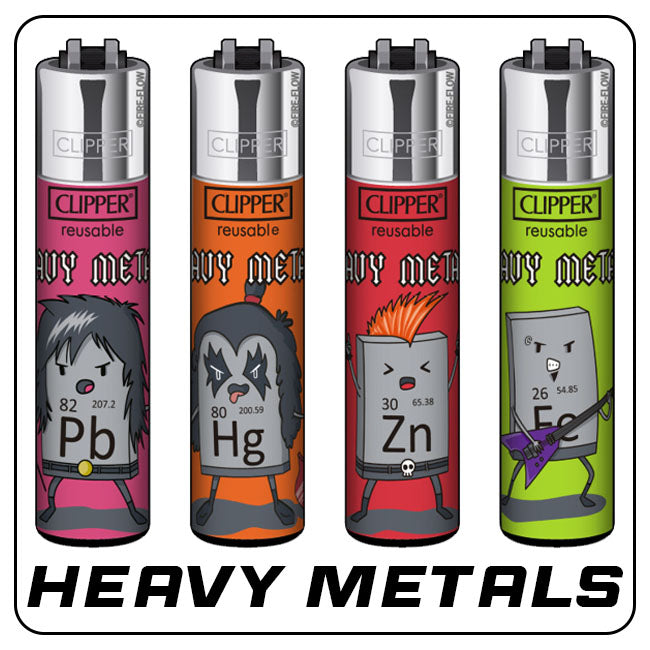 Clipper Feuerzeuge - Heavy Metals