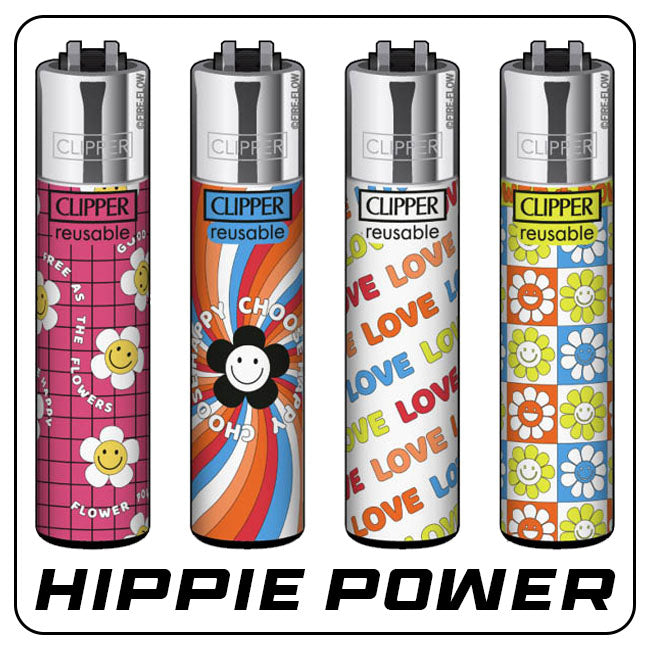 Clipper Feuerzeuge - Hippie Power