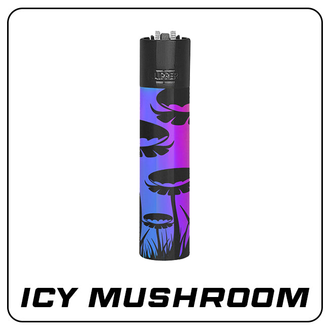 Clipper Metall Feuerzeug: Icy Mushroom inkl. Geschenkbox