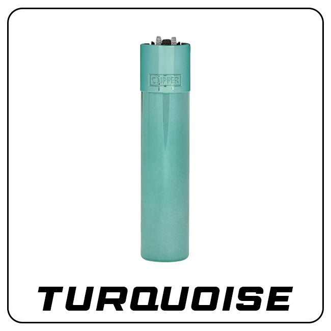 Clipper Metall Feuerzeug: Turquoise inkl. Geschenkbox
