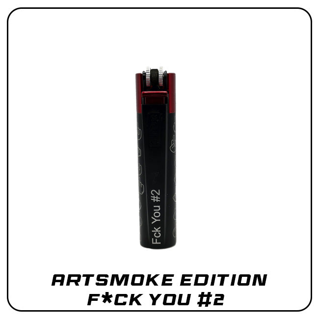 Clipper Metall Feuerzeug: ARTSMOKE Edition - F*ck You #2 inkl. Geschenkbox
