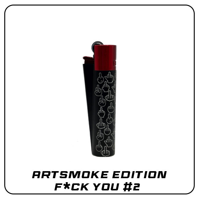 Clipper Metall Feuerzeug: ARTSMOKE Edition - F*ck You #2 inkl. Geschenkbox