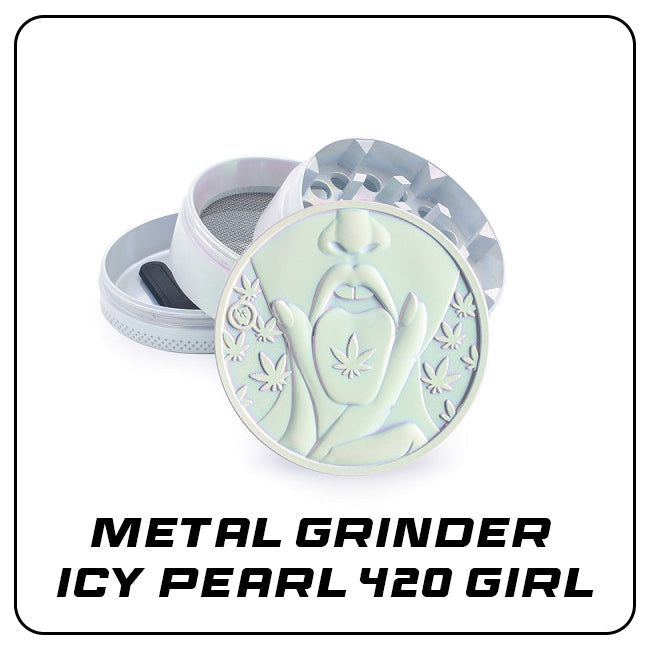 Metal Grinder Icy Pearl 420 Girl (⌀50 mm / 4-parts)