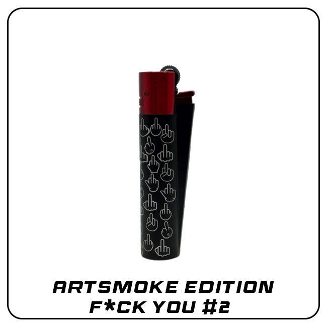 Clipper Metall Feuerzeug: ARTSMOKE Edition - F*ck You #2 inkl. Geschenkbox