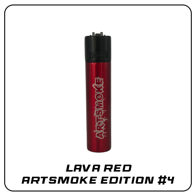 Clipper Metall Feuerzeug: Lava Red - ARTSMOKE Edition #4