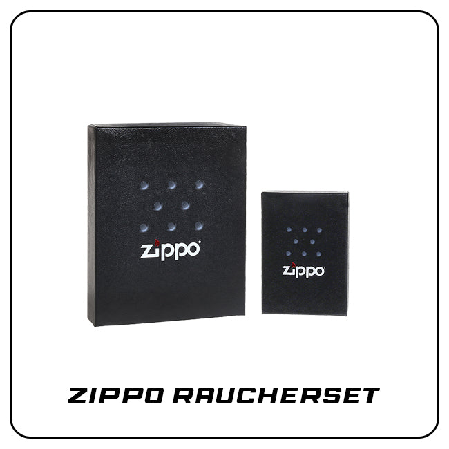 Geschenkebox inkl. 1 Zippo Chrome Gebürstet & 1 Zippo Benzin 125 ml