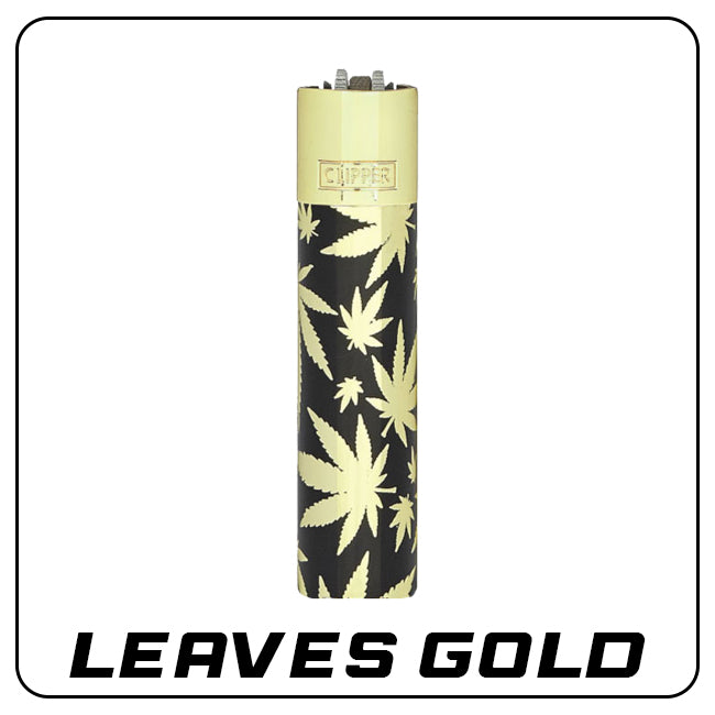 Clipper Metall Feuerzeug: Leaves Gold inkl. Geschenkbox
