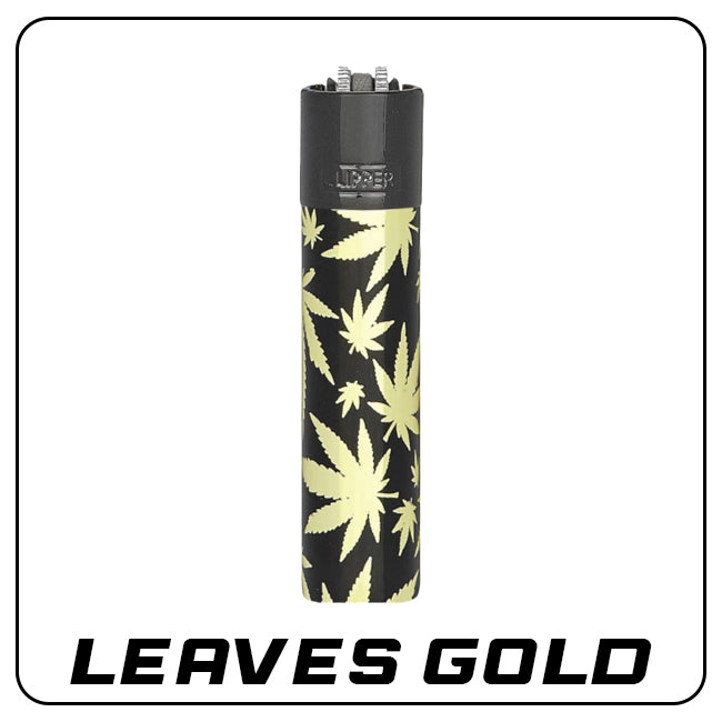 Clipper Metall Feuerzeug: Leaves Gold inkl. Geschenkbox