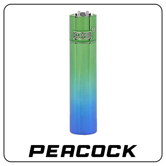Clipper Metall Feuerzeug: Peacock inkl. Geschenkbox