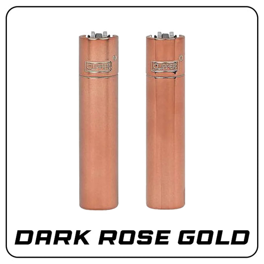 Clipper Metall Feuerzeug: Dark Rose Gold inkl. Geschenkbox