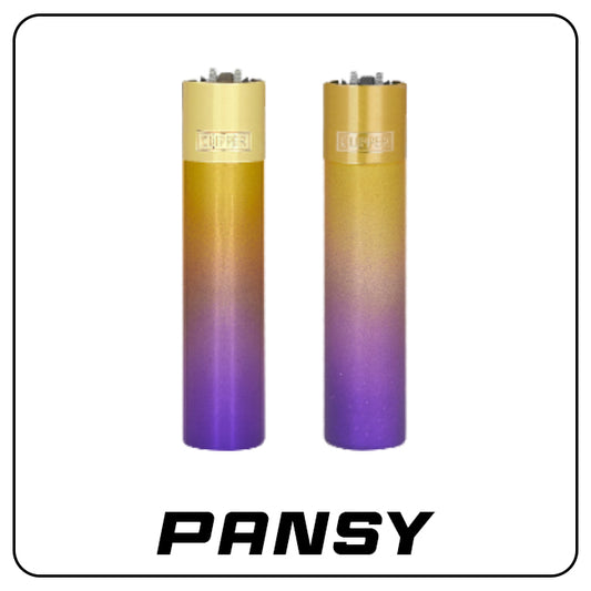 Clipper Metall Feuerzeug: Pansy inkl. Geschenkbox