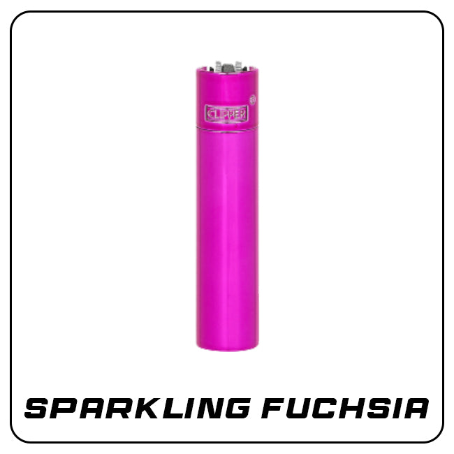 Clipper Metall Feuerzeug: Sparkling Fuchsia inkl. Geschenkbox