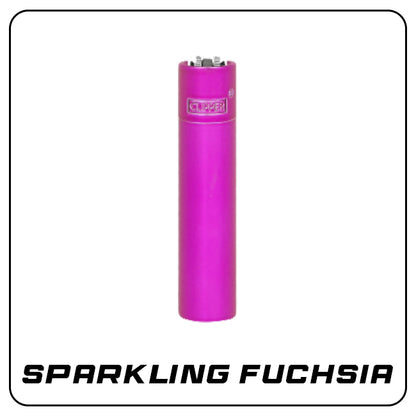 Clipper Metall Feuerzeug: Sparkling Fuchsia inkl. Geschenkbox