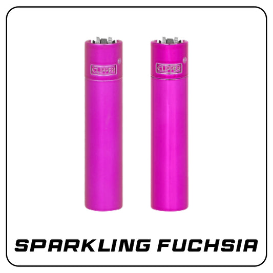 Clipper Metall Feuerzeug: Sparkling Fuchsia inkl. Geschenkbox