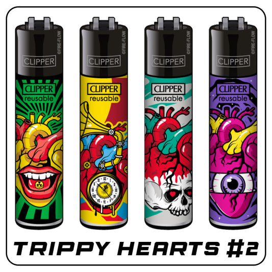 Clipper Feuerzeuge - Trippy Hearts #2