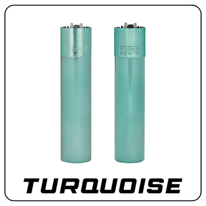 Clipper Metall Feuerzeug: Turquoise inkl. Geschenkbox
