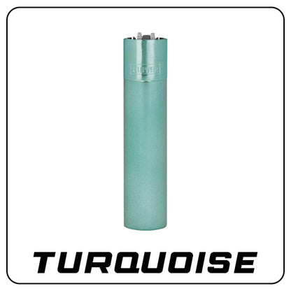 Clipper Metall Feuerzeug: Turquoise inkl. Geschenkbox