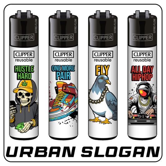 Clipper Feuerzeuge - Urban Slogan