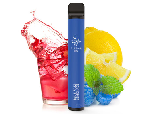 ELFBAR 600 - Blaue Himbeerlimonade - ohne Nikotin
