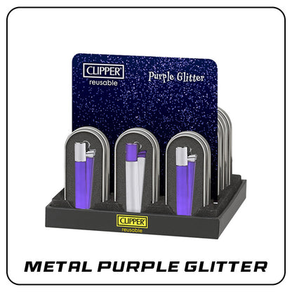 Clipper - Metal Purple Glitter