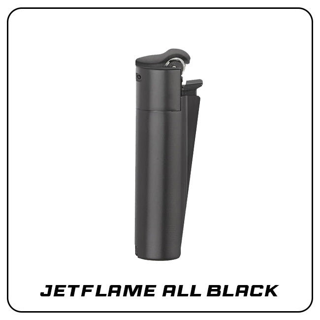 Clipper Metal Jetflame Large ALL BLACK mit Reibrad [VORVERKAUF]