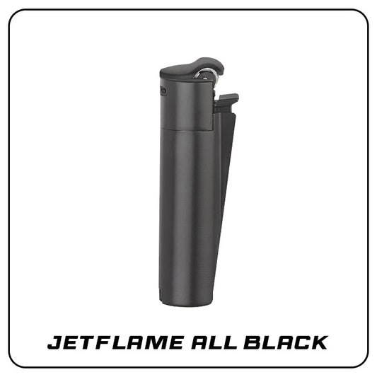 Clipper Metal Jetflame Large ALL BLACK mit Reibrad [VORVERKAUF]