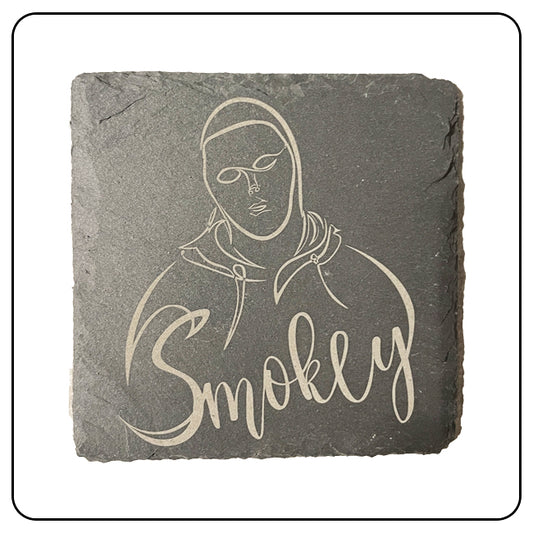 Untersetzer aus Schiefer - Smokey