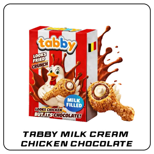 Tabby - Milk Cream Filled Chicken Chocolate 50g