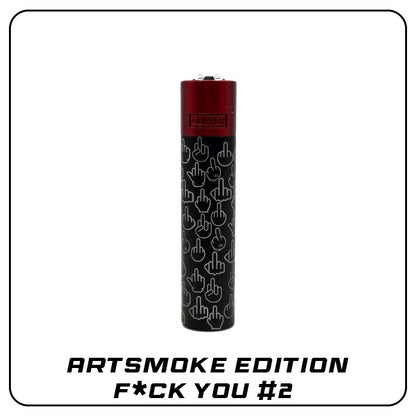 Clipper Metall Feuerzeug: ARTSMOKE Edition - F*ck You #2 inkl. Geschenkbox