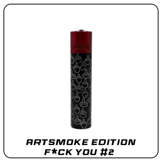 Clipper Metall Feuerzeug: ARTSMOKE Edition - F*ck You #2 inkl. Geschenkbox