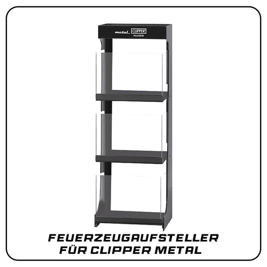 Feuerzeugaufsteller für Clipper Metal