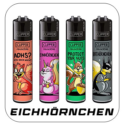 Clipper Feuerzeuge - Eichhörnchen