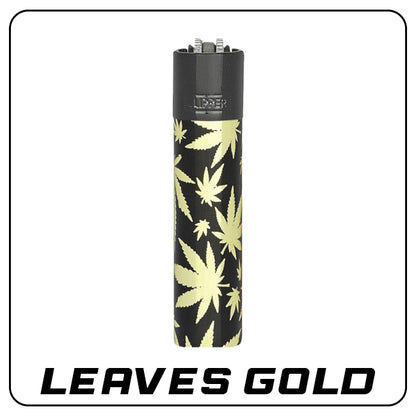 Clipper Metall Feuerzeug: Leaves Gold inkl. Geschenkbox