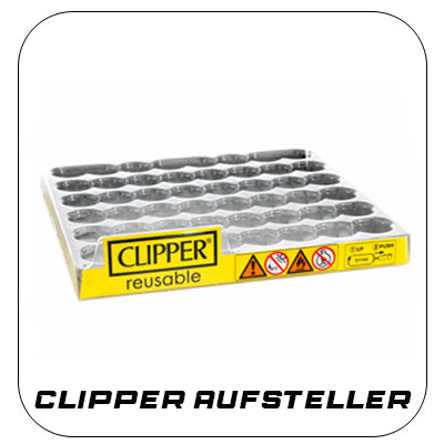 Aufsteller für 48 Clipper Feuerzeuge
