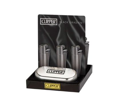 Clipper Metall Feuerzeug: Black Gradient inkl. Geschenkbox